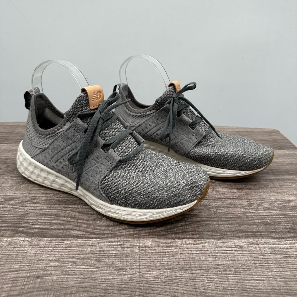 New balance grey slip on fresh foam Cruz sneaker. 8.5